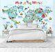 3d Map Of The World 70na Business Wallpaper Wall Mural Self-adhesive Commerce Am