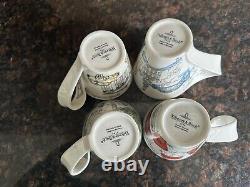 4 X Brand New Villeroy&Boch New Wave Cities Of The World Caffe Mugs. 4 Cities