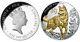 5oz Niue Island Year Of The Dog Lunar Calendar $8 Silver Coin 2018 Gold Plated