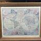 A New & Accurate Map Of The World 1651 Framed Reproduction 23x19 Vintage