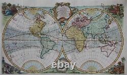 A New & Accurate Map of all the Known World Eman Bowen 1744 Rare world map