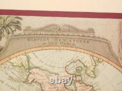 A New Map Of The World With Captain Cook's Tracks Laurie / Whittle Prof. Framed