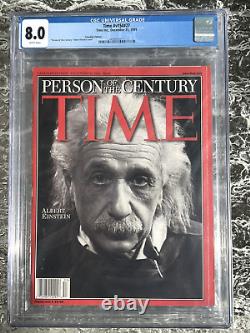 Albert Einstein Time Magazine Person Of The Century RARE Issue CGC 8.0