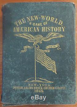 Antique 1845 Card Game by JOSIAH ADAMS THE NEW WORLD GAME OF AMERICAN HISTORY