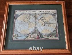 Antique A New Map of the Terraqueous Globe William Duke of Gloucester Burghers