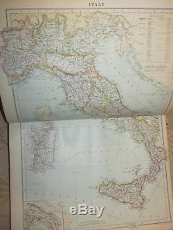 Antique Book Of Philips' New Handy General Atlas Of The World -1897