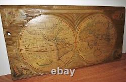 Antique World Map A New And Accvrat Map Of The World 1651