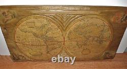 Antique World Map A New And Accvrat Map Of The World 1651