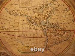 Antique World Map A New And Accvrat Map Of The World 1651