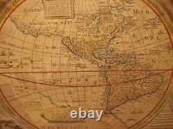 Antique World Map A New And Accvrat Map Of The World 1651