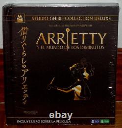 Arrietty Y the World Of the Tiny Collection Deluxe Digibook Blu-Ray+DVD New