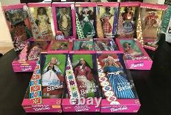 BARBIE Around the World Lot of 15 VTG 90's all NIB New Various Conditions Sealed