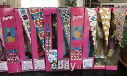 BARBIE Around the World Lot of 15 VTG 90's all NIB New Various Conditions Sealed