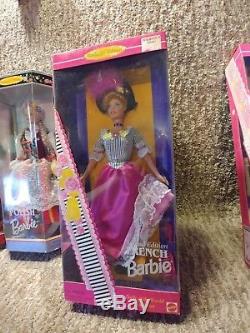 BARBIE Dolls Of The World Collection lot of 9 all are new in box Polish and more