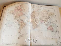 BLACK'S GENERAL ATLAS OF THE WORLD New Edition 1867 56 colour maps