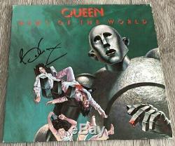 BRIAN MAY SIGNED AUTOGRAPH QUEEN NEWS OF THE WORLD VINYL ALBUM withEXACT PROOF