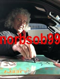 BRIAN MAY SIGNED AUTOGRAPH QUEEN NEWS OF THE WORLD VINYL ALBUM withEXACT PROOF