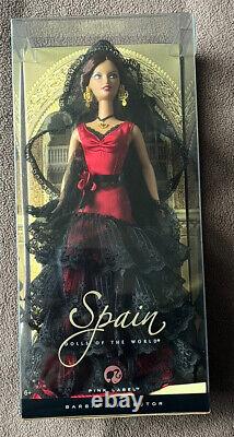 Barbie Dolls Of The World Spain Spanish Dancer? Pink Label 2008 Nrfb