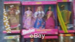 Barbie Dolls of the World Collection lot, set of 20 dolls most new in boxes