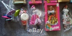 Barbie Dolls of the World Collection lot, set of 20 dolls most new in boxes