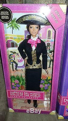 Barbie Mariachi Mexico 2014 and Mexico 2012 Passport Dolls of the World New NRFB