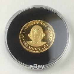 Brian May (Queen) News Of The World Gold (2017) Sixpence Pick Coin + Box -Rare