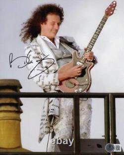 Brian May Queen Signed Autograph 8x10 Photo News of the World with Beckett COA
