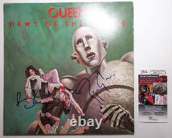 Brian May & Roger Taylor Signed QUEEN'News of the World' Vinyl EXACT Proof JSA