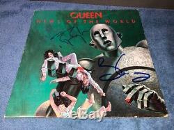 Brian May & Roger Taylor Signed Queen News Of The World Record Album LP