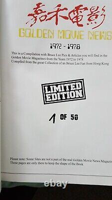 Bruce Lee Golden Movie News Hardback Book 312 Pages No 1 Of 50 In The World
