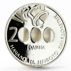 Bulgaria 10 leva The Beginning of the New Millennium proof silver coin 2000