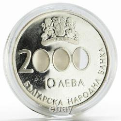 Bulgaria 10 leva The Beginning of the New Millennium proof silver coin 2000