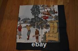 Burberry The World of Golf Scarf Green Appears to be New Rare Style