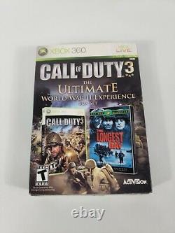 Call of Duty 3 (Xbox 360, 2006) The Ultimate World War II Experience BOX SET NEW