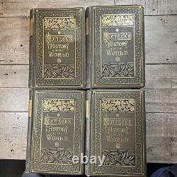 Circa 1880 Antique Encyclopedia Reference Set The History of the World