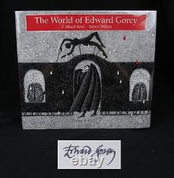Clifford Ross THE WORLD OF EDWARD GOREY 1st ED withDJ SIGNED BY GOREY halloween