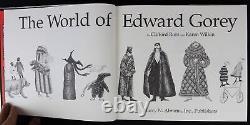 Clifford Ross THE WORLD OF EDWARD GOREY 1st ED withDJ SIGNED BY GOREY halloween