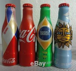 Coca-Cola aluminum mini bottles sealed box of the 2014 World Cup Brazil NEW