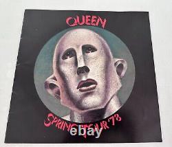 Concert Tour Program Queen 1978 News Of The World w Merch Attach VGC