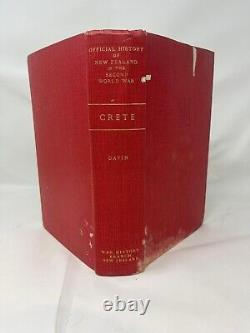 Crete Official History of New Zealand in the Second World War Davin Signed