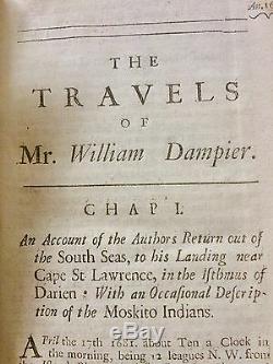 $DROP! 1698 Dampier, NEW VOYAGE AROUND THE WORLD INCLUDING THE ISTHMUS OF AMER