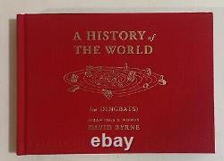 David Byrne Signed Hc Book History Of World (in Dingbats) Talking Heads New