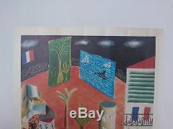 David Hockney The New World Festival Of The Arts, Rare Lithographic Poster, 1982