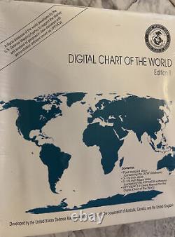 Digital Chart Of The World Edition 1 Defense Mapping Disks New Sealed 7/92