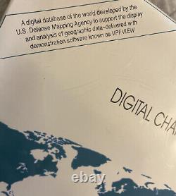 Digital Chart Of The World Edition 1 Defense Mapping Disks New Sealed 7/92