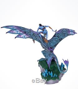 Disney Parks Pandora The World of Avatar Jake Riding Banshee Staute Figurine New