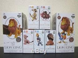 Disney WCF World Collectable Figure Story. 07 THE LION KING Complete Set of 7 NEW