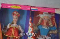 Dolls of the World Barbie Doll Russian Dutch German Irish Kenyan NIB NRFP Mattel