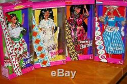 Dolls of the World Collection of 19 Barbie Dolls/New-NRFB