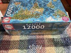 Educa 12000 piece jigsaw puzzle WONDERS OF THE WORLD NEW